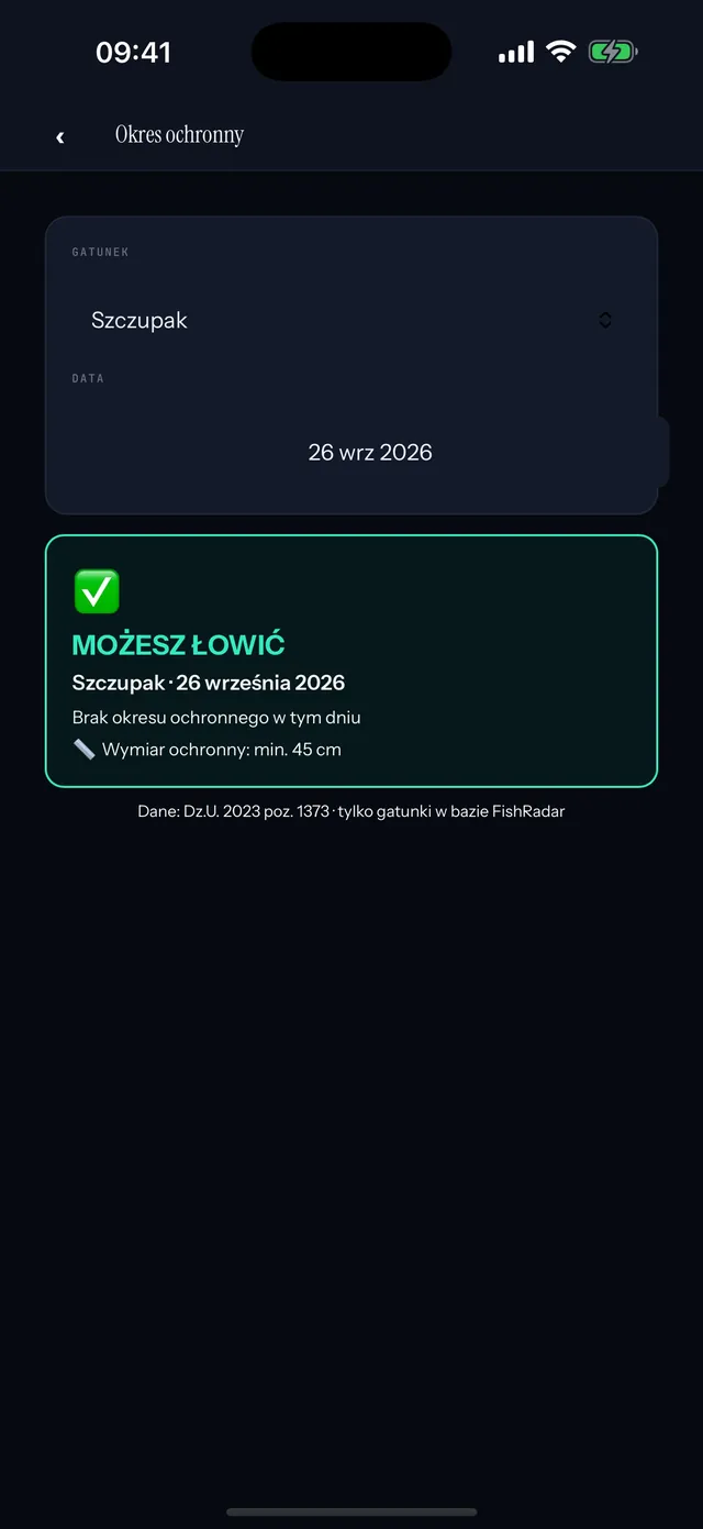 Kalkulator okresu ochronnego: szczupak, możesz łowić